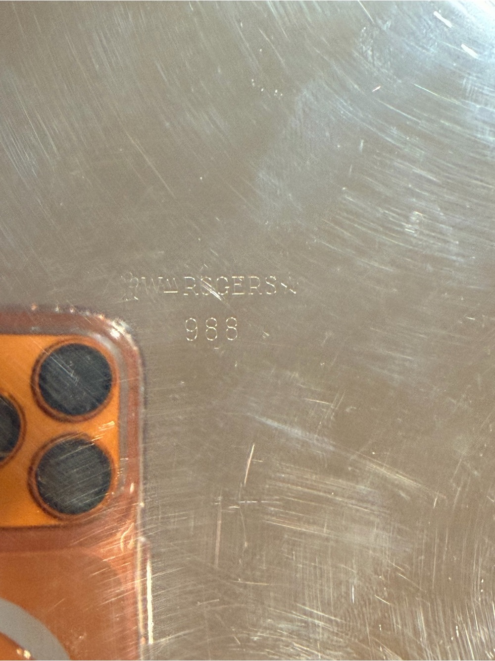 Silver small 4 plate - Picture 7 of 7
